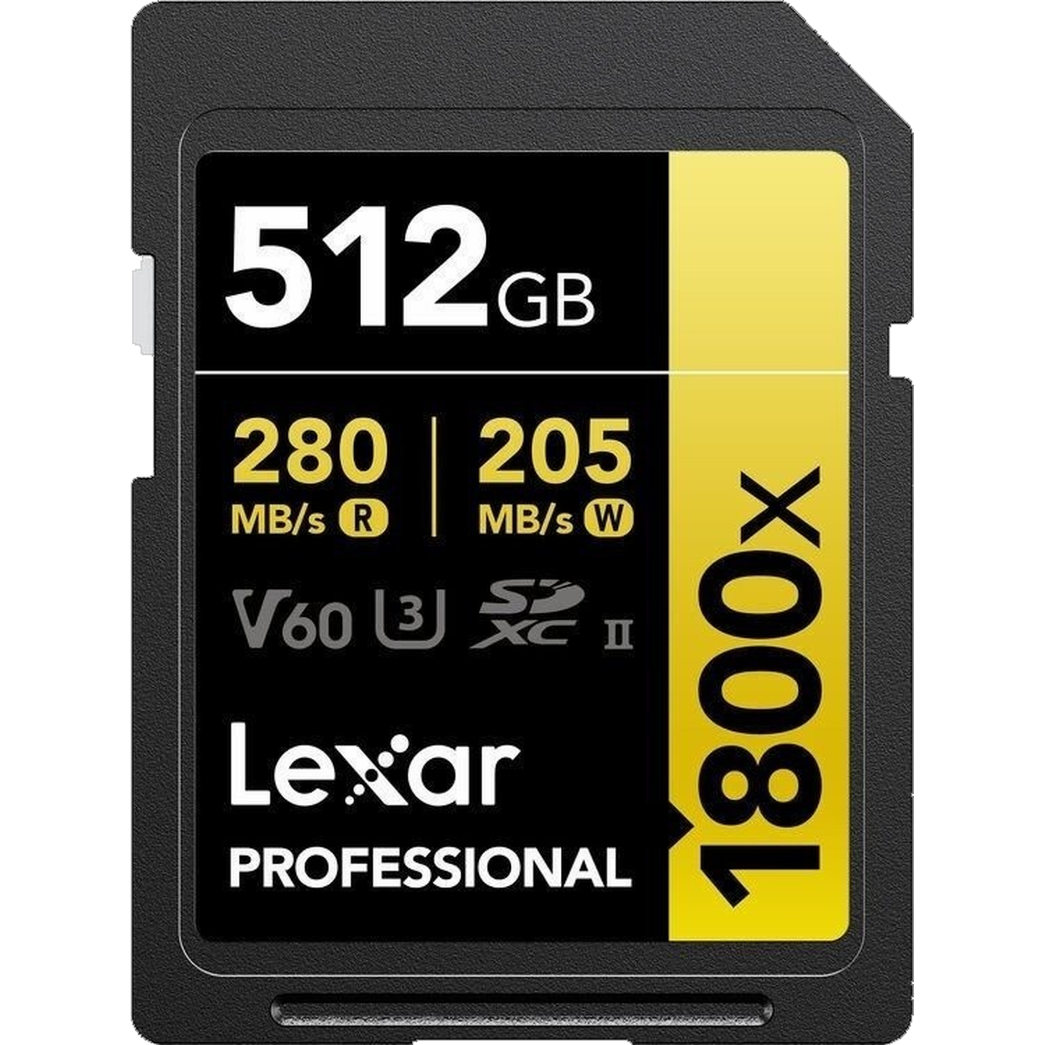Карта памяти Lexar Professional 1800x Gold 512GB V60