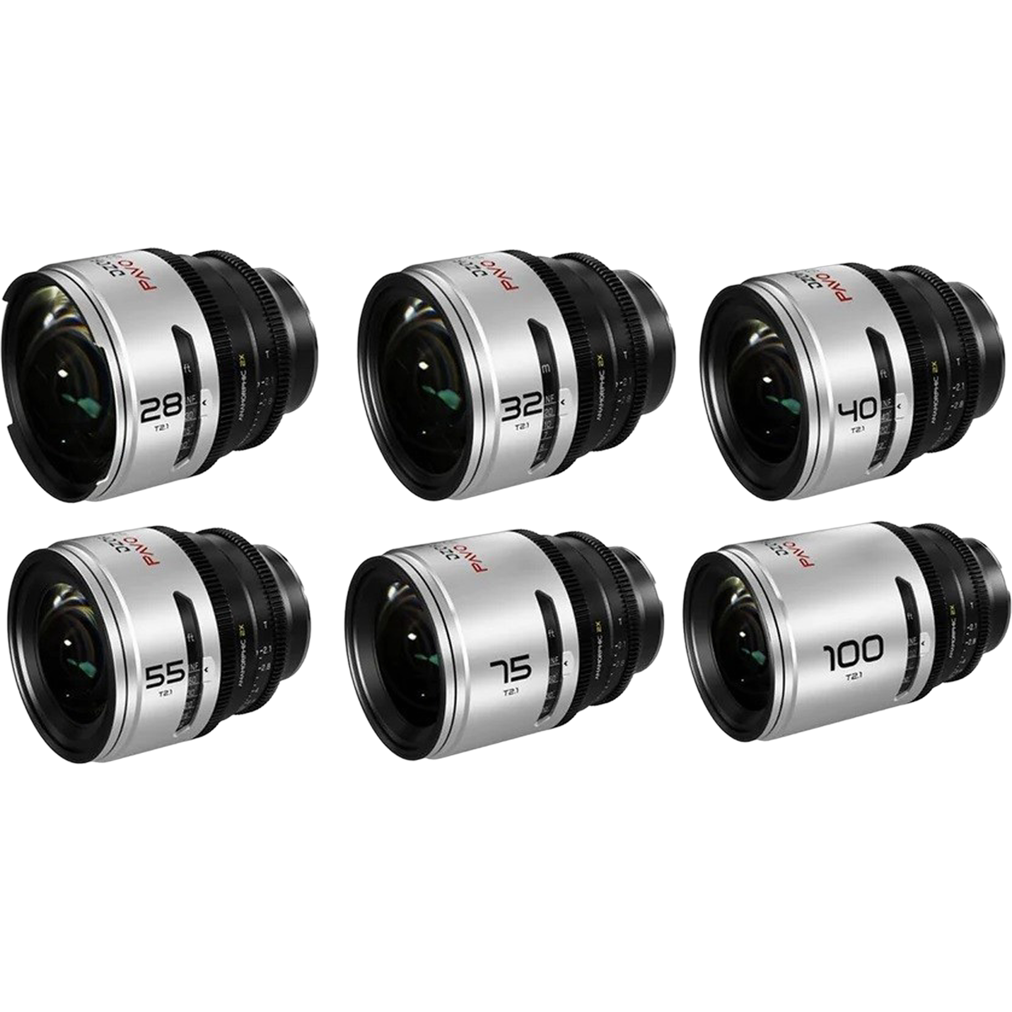 DZOFILM 28/40/65 macro/75/100/135/180mm t2.1-2.8 Pavo 2× Anamorphic Neutral DZOFILM